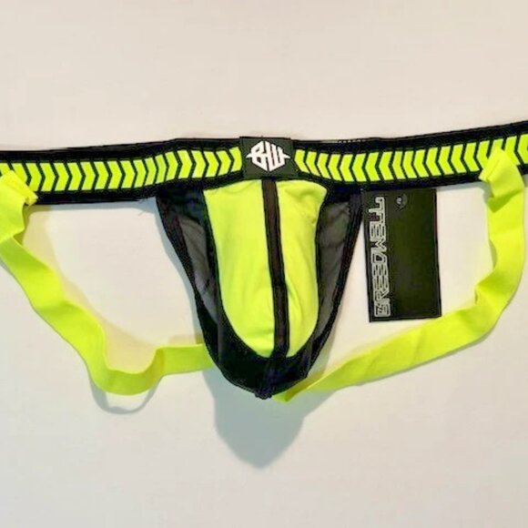 BREEDWELL Size X-Large Daycralwer Athletic Supporter -Neon Yellow/Black/White - Picture 9 of 13